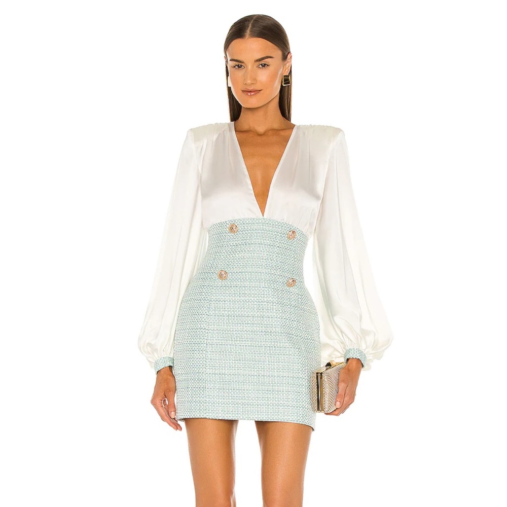 NWT Bronx and Banco Elena tweed mini dress